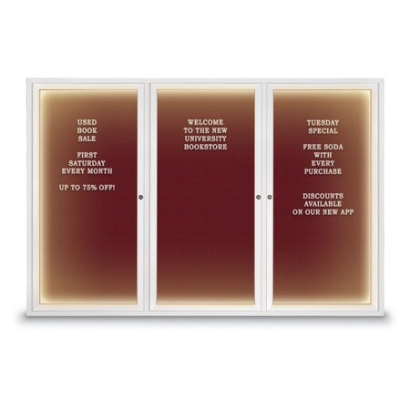 United Visual Products Indoor Enclosed Combo Board, 42"x32", Black Frame/Black Porc & Pumice UVCB4232B-BLKPORC-PUMICE